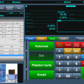 Prodejna SQL - zobrazení účtenky a možností platby